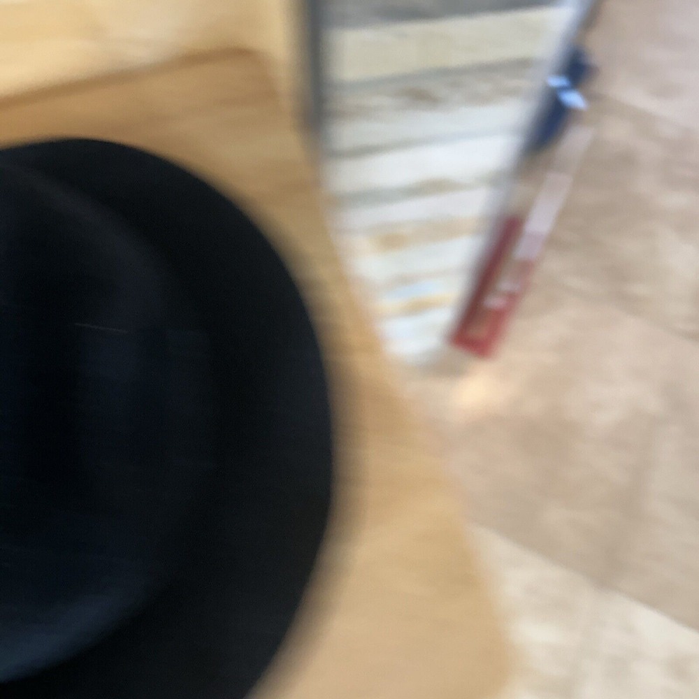Michele Vintage Felt Hat Fedora Style Black Dress USA Made - Picture 6 of 10